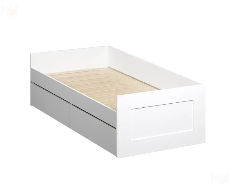 Кровать-кушетка раздвижная Сириус NEW 80*200 белая