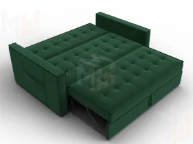 Диван прямой Лига-104 (140) ( SEVEN 626 зеленый )