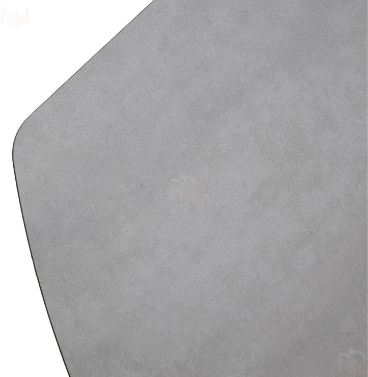 Стол KAI 140 TL-58, испанская керамика / Темно-серый / Черный