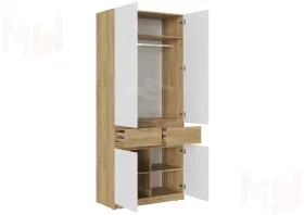 Шкаф Роджина 2-х створчатый (белый глянец)