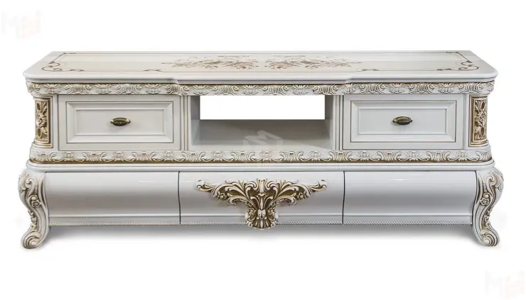 ТВ Тумба Алсу белый глянец