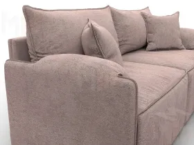 Диван прямой модульный Лига-106 ( TOWER 05 бежевый )