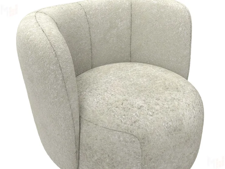 Кресло Лига-072 ( букле CAMBY 07 молочный )