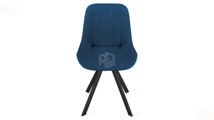 Стул Марвел К2 Исп. 2 Черный муар Велюр Confetti Blue