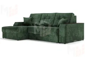 Угловой диван-кровать Лас-Вегас Зеленый левый
