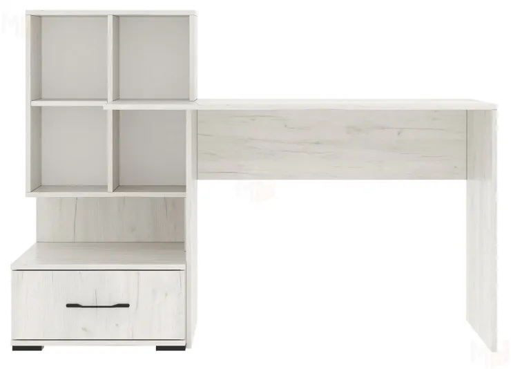 Компьютерный стол ПКС-10 Дуб Крафт белый