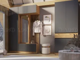 Шкаф Роджина 2-х створчатый (крафт золотой/графит)