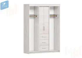 Шкаф-купе Комфорт-6М Крафт белый