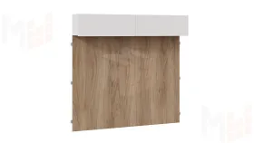 Шкаф навесной с декоративными панелями Порто - СМ-393.21.023-24 Белый