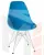 Стул обеденный DOBRIN DSR (ножки хром, цвет голубой (BE-02))