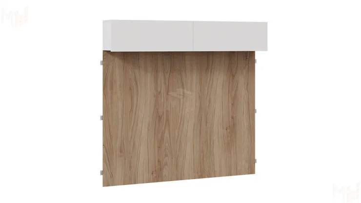 Шкаф навесной с декоративными панелями Порто - СМ-393.21.023-24 Белый