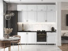 Кухня Престиж 2,4 Браш вайт