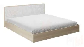 Кровать Копенгаген 1,4 (с настилом) (дуб сонома/белый матовый)