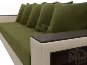 Диван прямой Дубай Лайт ( Зеленый\Бежевый )