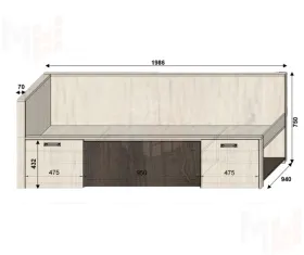 Детская мебель Фанки Тайм, композиция №2