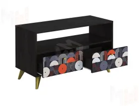 Тумба Фьюжн Арт ТМ-005 камень угольный/Vinil