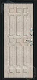 Входная металлическая дверь Мило Букле черное/Cappuccino Veralinga