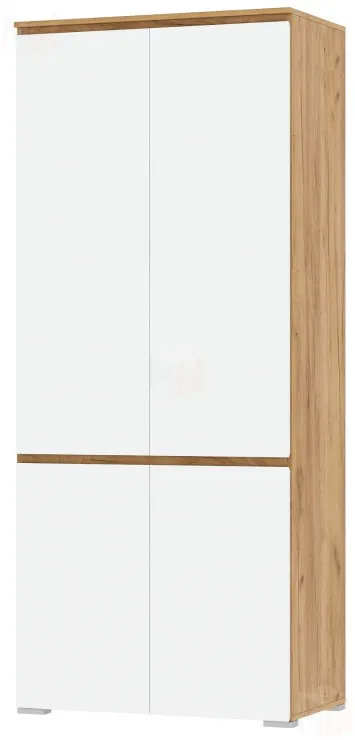 Шкаф  ГРЕТТА 4С Дуб Крафт золотой - Белый