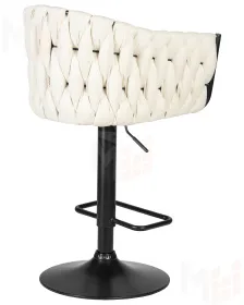 Стул барный DOBRIN LEON (кремовая ткань (LAR 275-33))