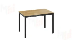 Стол раздвижной Слайд Тип 2 Черный муар, Дуб Крафт золотой