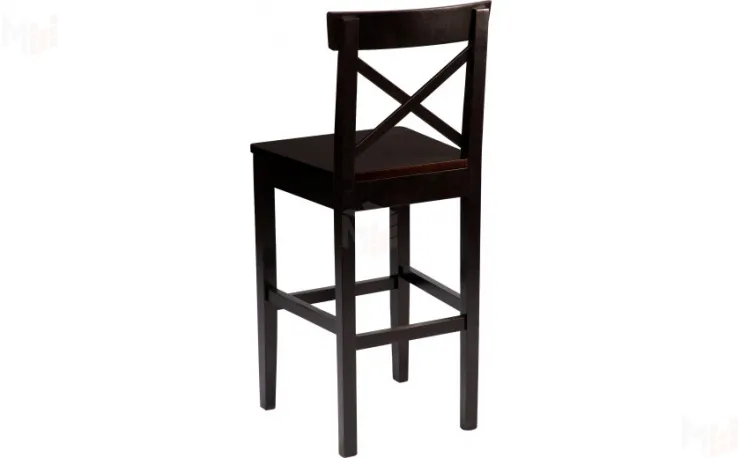Стул полубарный деревянный с жестким сиденьем Бергольф Венге