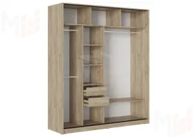 Шкаф-купе Бостон ШК-005 (крафт серый/кашемир)