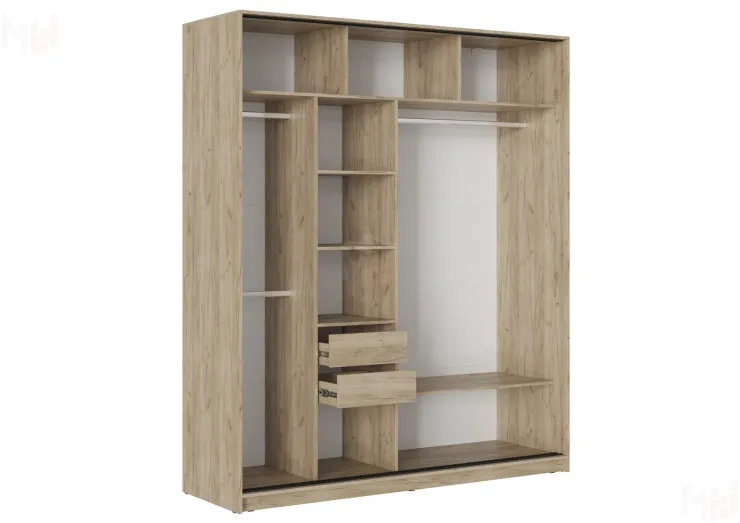 Шкаф-купе Бостон ШК-005 (крафт серый/кашемир)