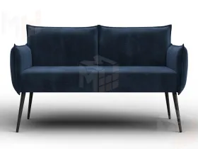 Диван прямой Лига-083 ( велюр TOWER 13 синий )