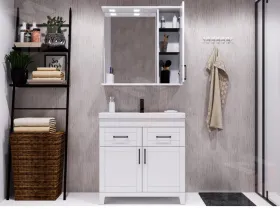 Тумба под умывальник "Classic 80" Charlie с двумя ящиками Домино