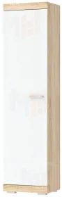Шкаф Соната ШС-500  Дуб Сонома-Белый глянец