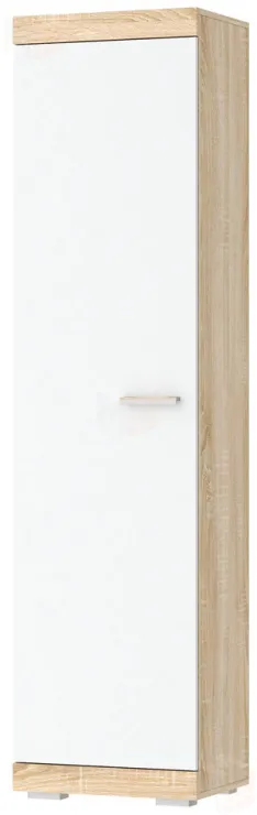 Шкаф Соната ШС-500  Дуб Сонома-Белый глянец
