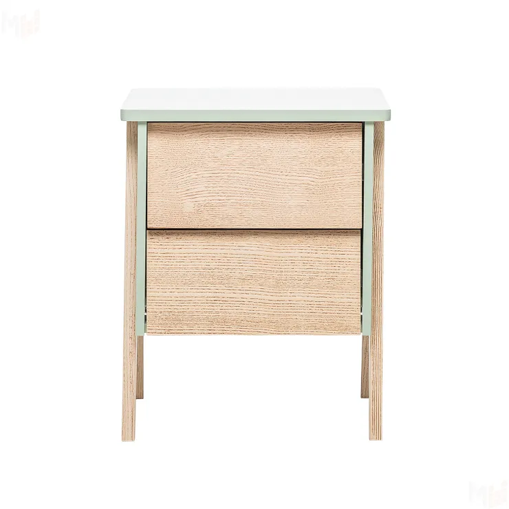 Тумбочка Leset "Сканди" 2 ящ. (Дуб, компаньон Олива/Олива)