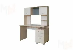 Стол компьютерный Максим-1 Ясень Шимо Светлый