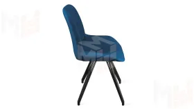 Стул Марвел  К4 Исп. 2 Черный муар Велюр Confetti Blue