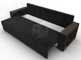 Диван прямой Дубай Лайт ( SEVEN 35 черный )