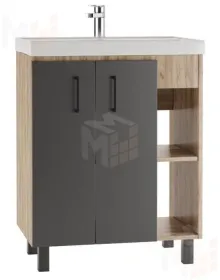 Тумба под умывальник "Фостер 70" Craft без ящика Домино