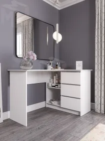 Стол письменный угловой Мори МС-16 белый