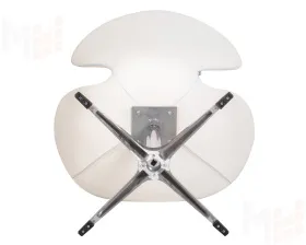 Кресло дизайнерское DOBRIN SWAN (белый кожзам P23)