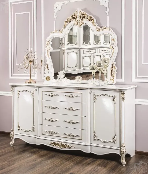 Комод Флоренция белый глянец