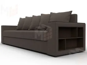 Диван прямой Дубай Лайт ( Коричневый )