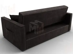 Диван прямой Лига-104 (160) ( BRUT 17 коричневый )