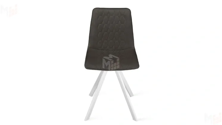 Стул Хьюго К2 Белый матовый, Велюр Confetti Stone