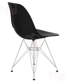 Стул обеденный DOBRIN DSR (ножки хром, цвет чёрный (B-03))