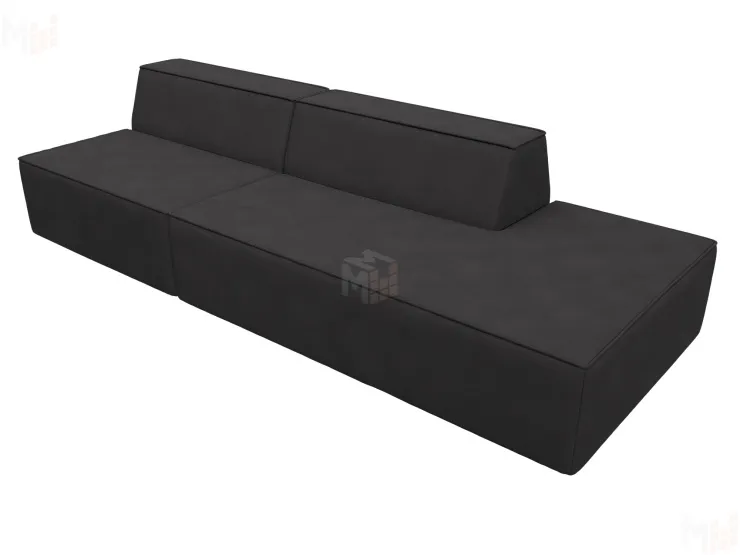 Диван прямой модульный Монс Модерн левый ( JOLY 08 коричневый )