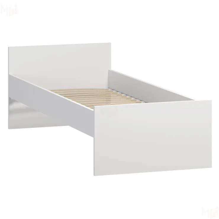 2.01.04.050.1 ОРИОН кровать одинарная 80х200 белая RU