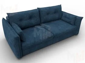 Диван прямой Лига-100 НПБ ( BRUT 11 синий )