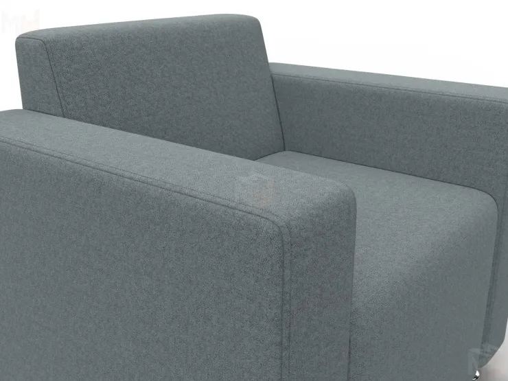 Кресло Лига-093 ВН ( Амур 07 серый )