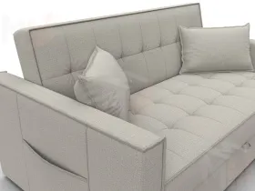 Диван прямой Лига-104 (140) ( Амур 02 бежевый )