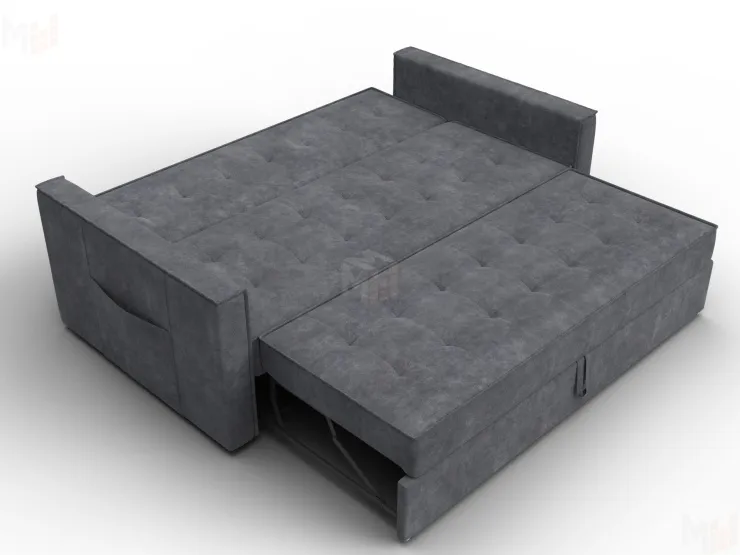 Диван прямой Лига-104 (160) ( BRUT 16 темно-серый )