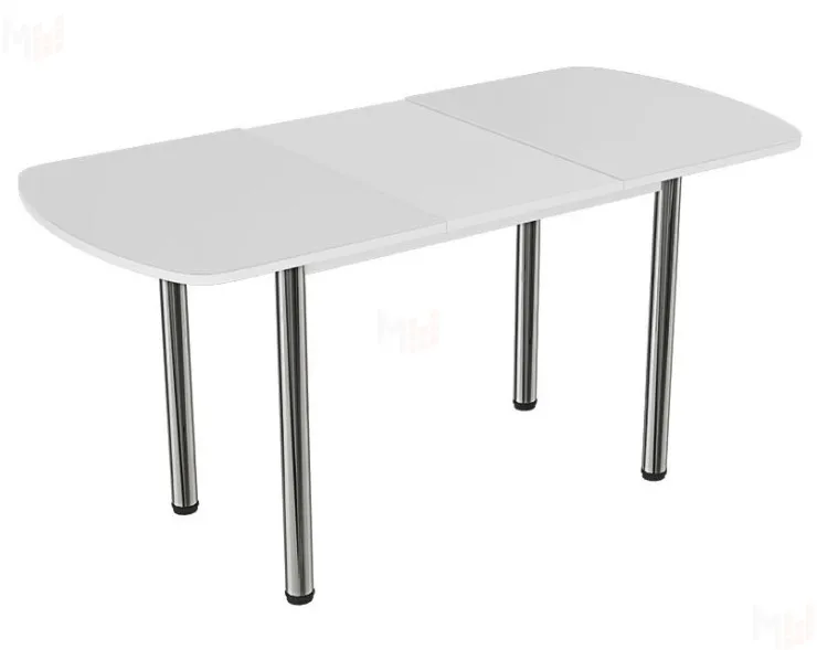 Стол раздвижной Премьер (Белый, ноги прямые)